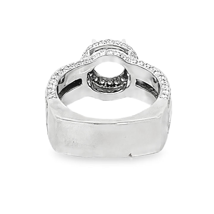 14K White Gold Diamond Semi Mounting 1.97ctw