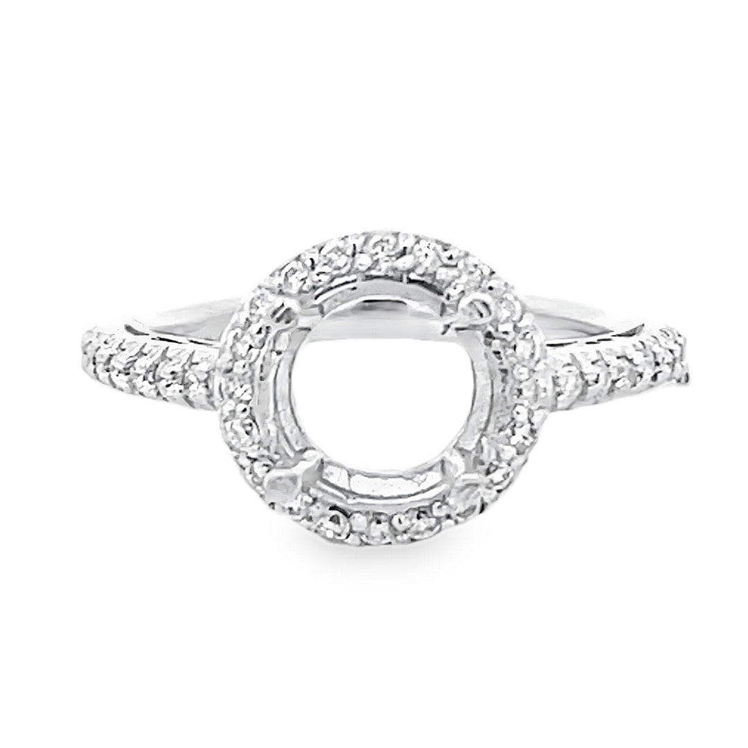 White Gold Diamond Semi Mounting 0.36 Carat