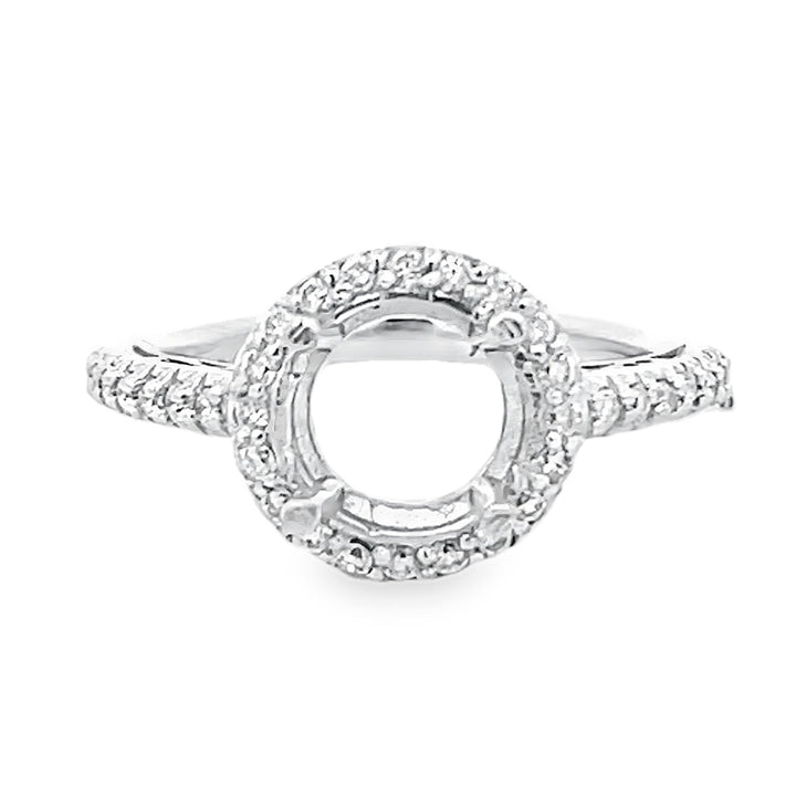 White Gold Diamond Semi Mounting 0.36 Carat