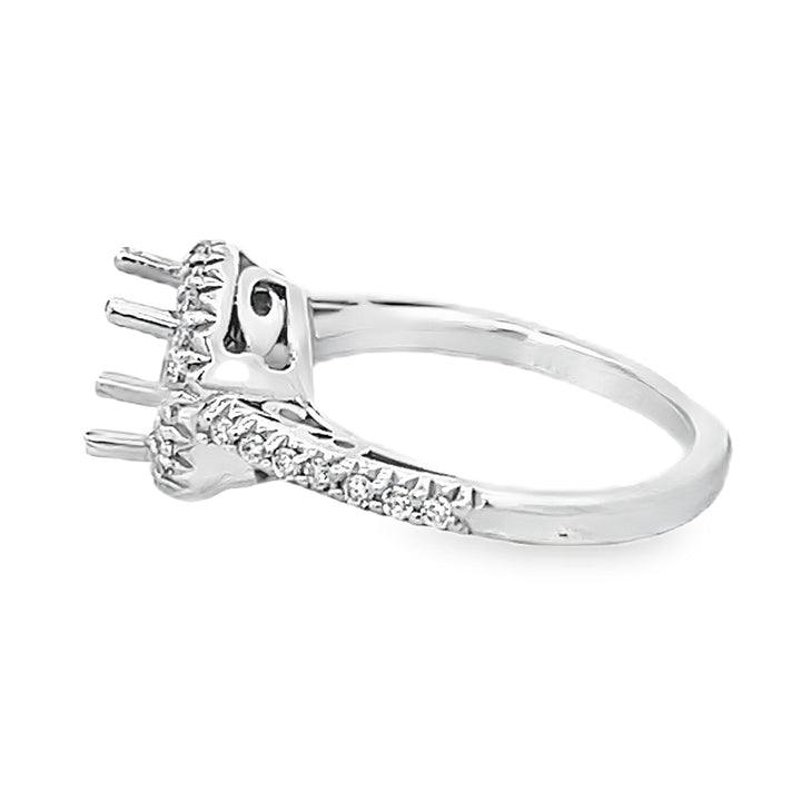 White Gold Diamond Semi Mounting 0.36 Carat