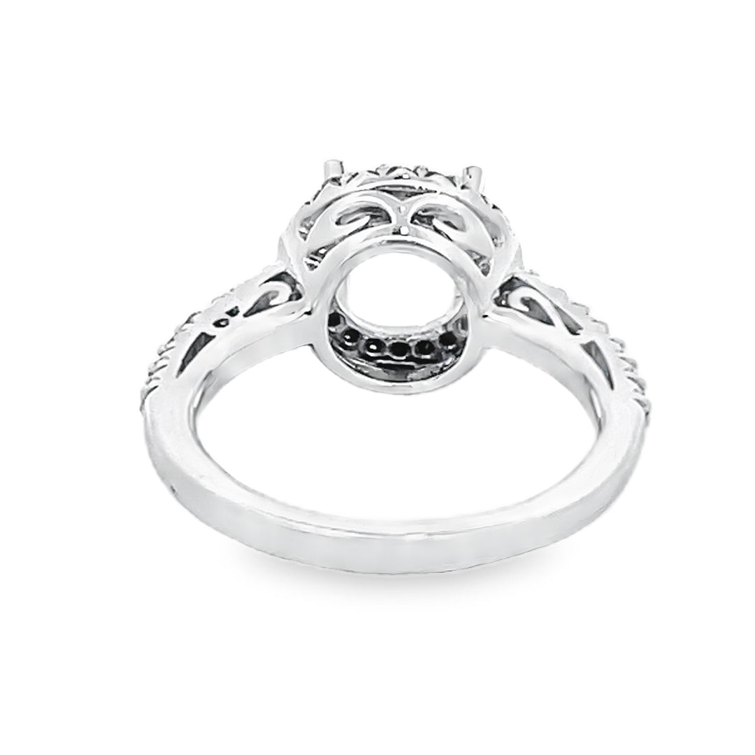 White Gold Diamond Semi Mounting 0.36 Carat