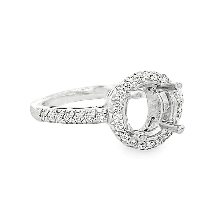 White Gold Diamond Semi Mounting 0.36 Carat
