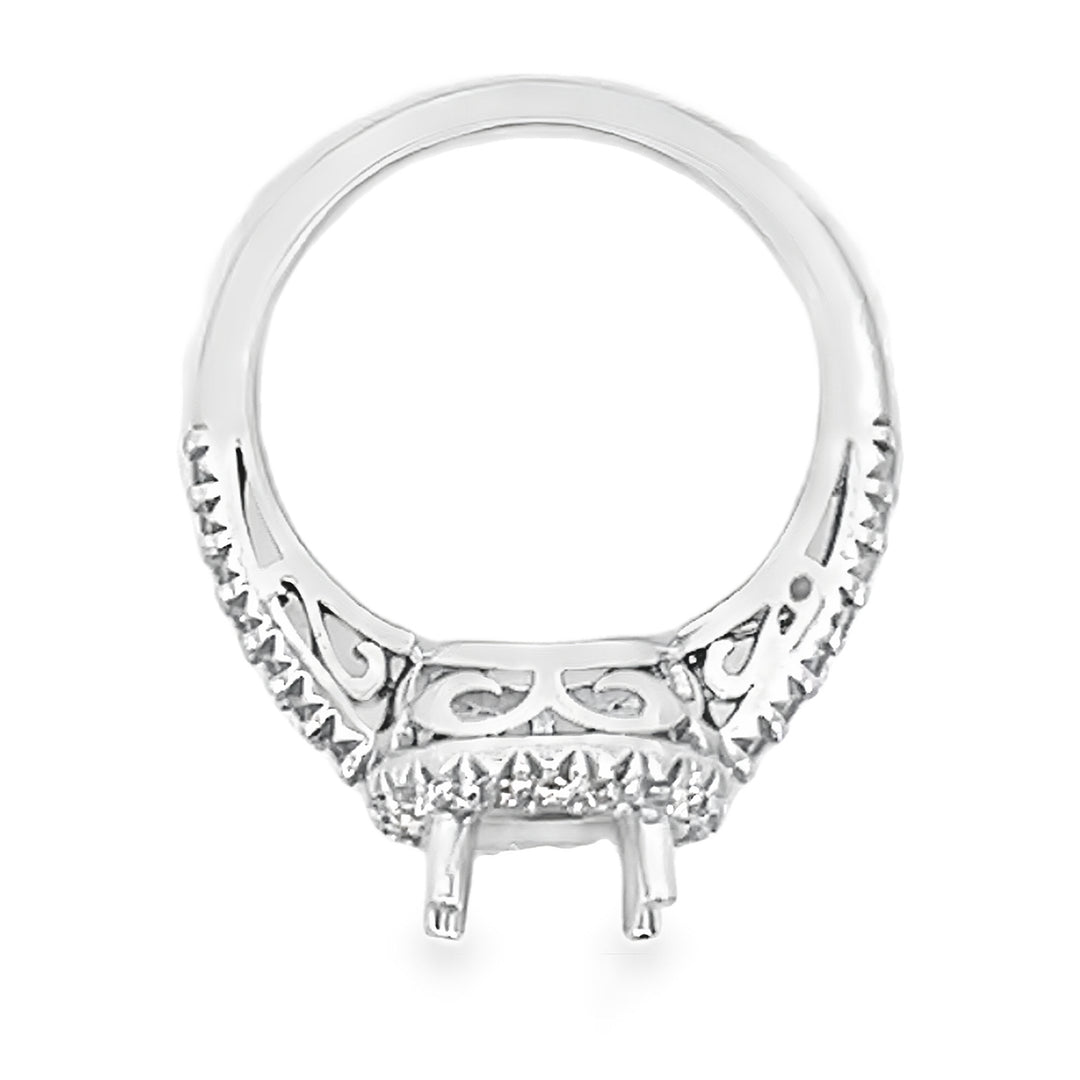 White Gold Diamond Semi Mounting 0.36 Carat