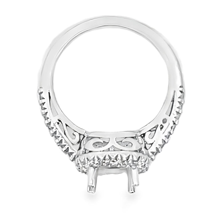 White Gold Diamond Semi Mounting 0.36 Carat