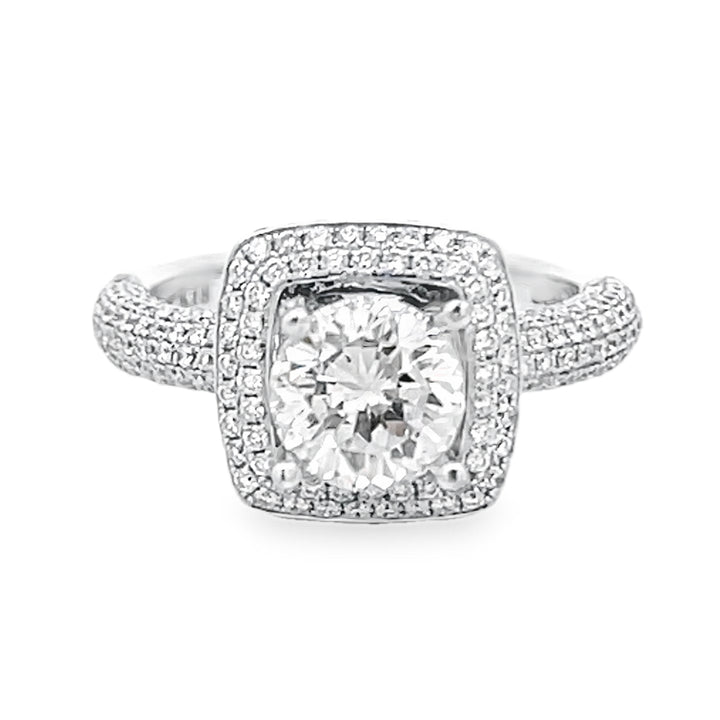White Gold Diamond Semi Mounting 1.08 Carat