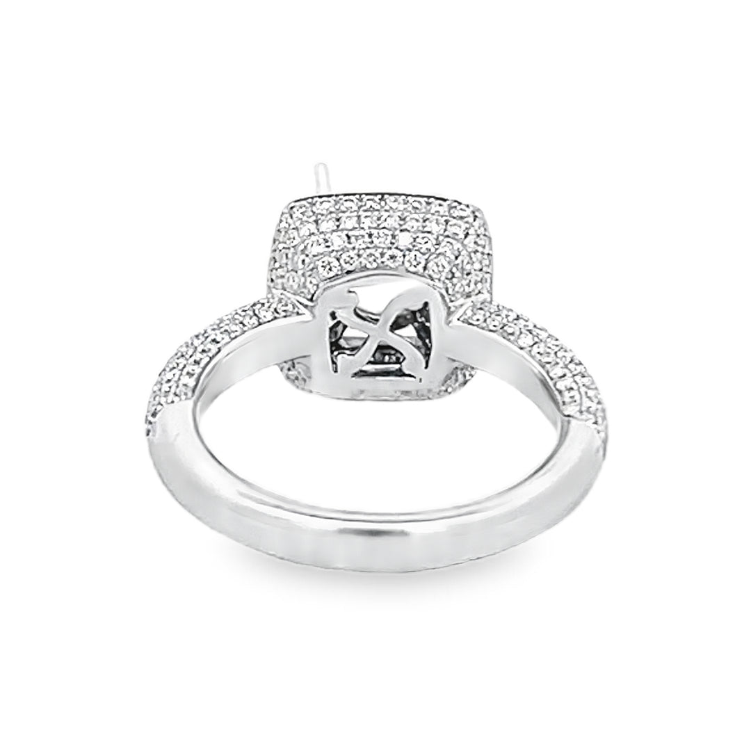 White Gold Diamond Semi Mounting 1.08 Carat