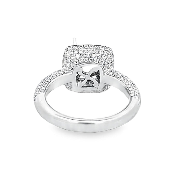 White Gold Diamond Semi Mounting 1.08 Carat
