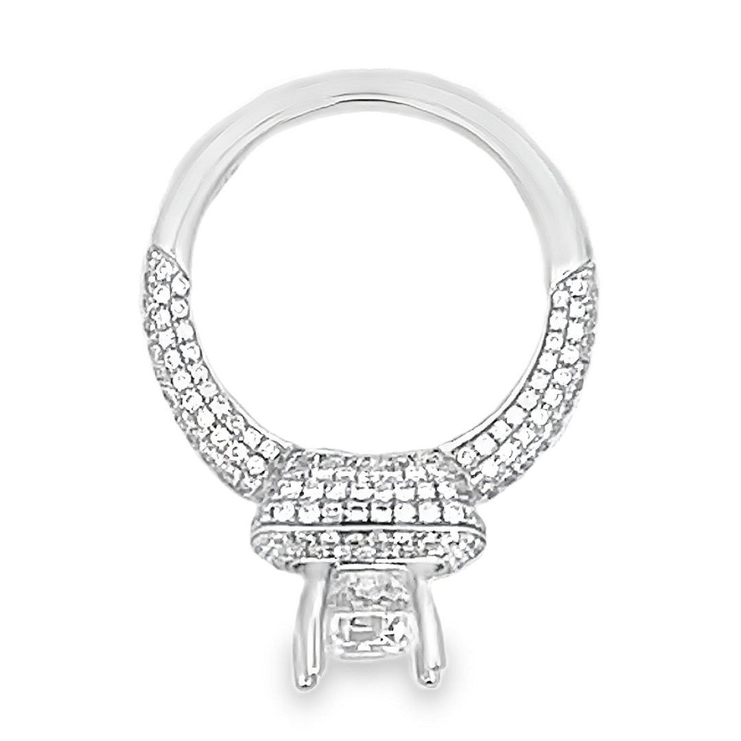 White Gold Diamond Semi Mounting 1.08 Carat