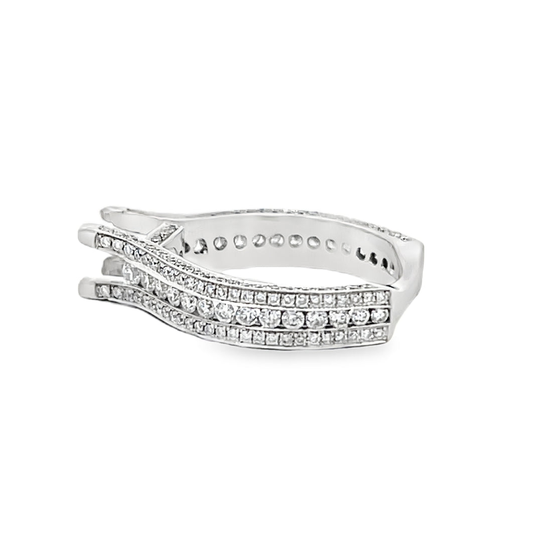 18K White Gold 1.59ct Diamond Semi Mounting Ring