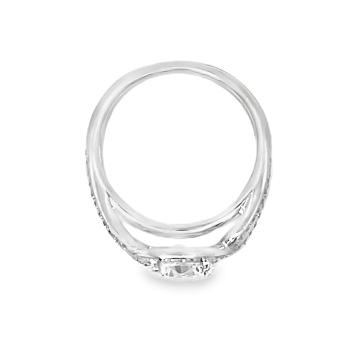 18K White Gold 0.36ct Diamond Semi-Mount Engagement Ring