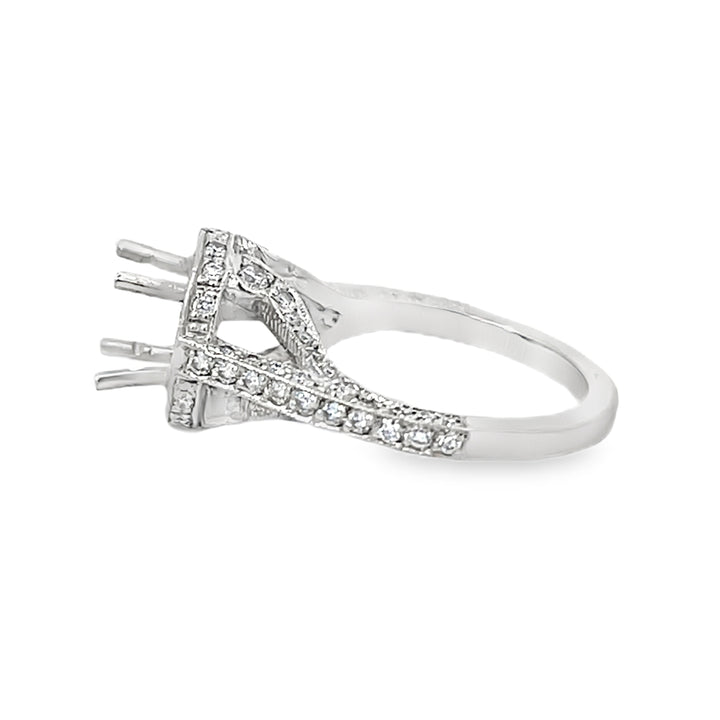 Diamond Semi-Mount Engagement Ring