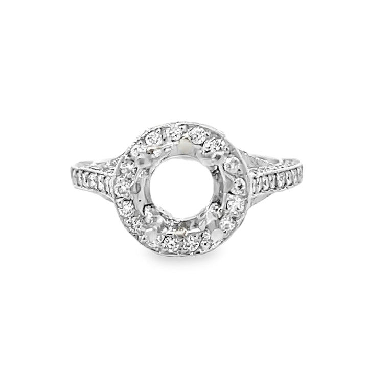 Diamond Semi-Mount Engagement Ring