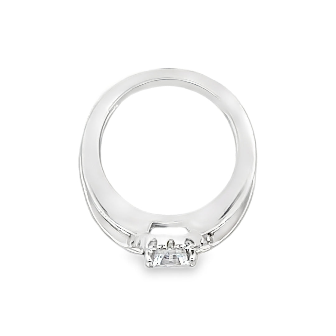14k White Gold 0.49ct Diamond Semi Mounting Ring