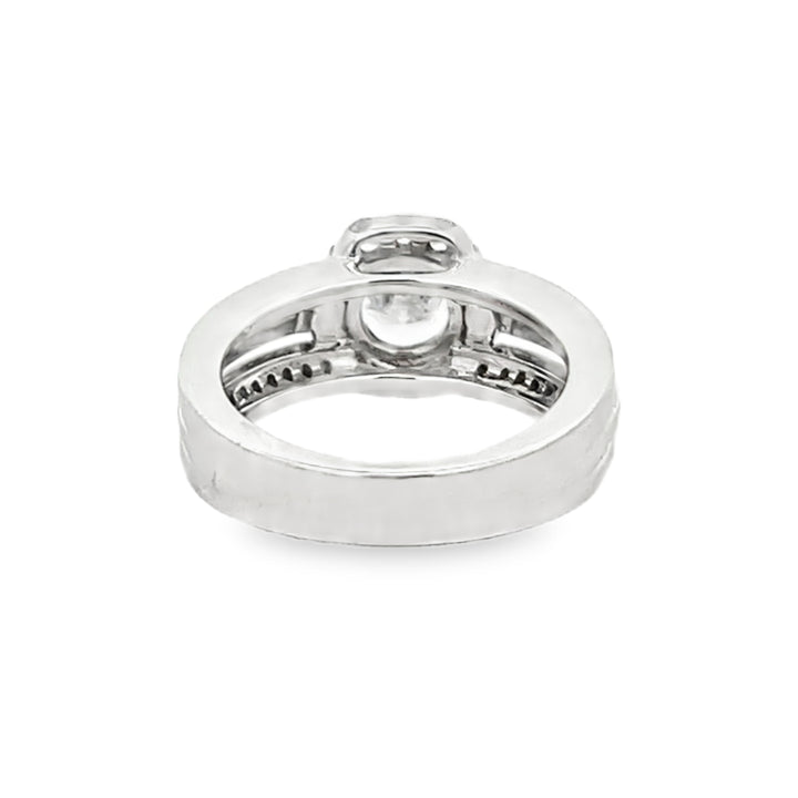 14k White Gold 0.49ct Diamond Semi Mounting Ring