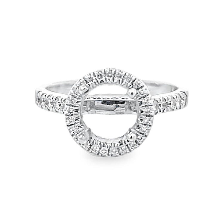 White Gold Diamond Semi Mounting 0.55 Carat
