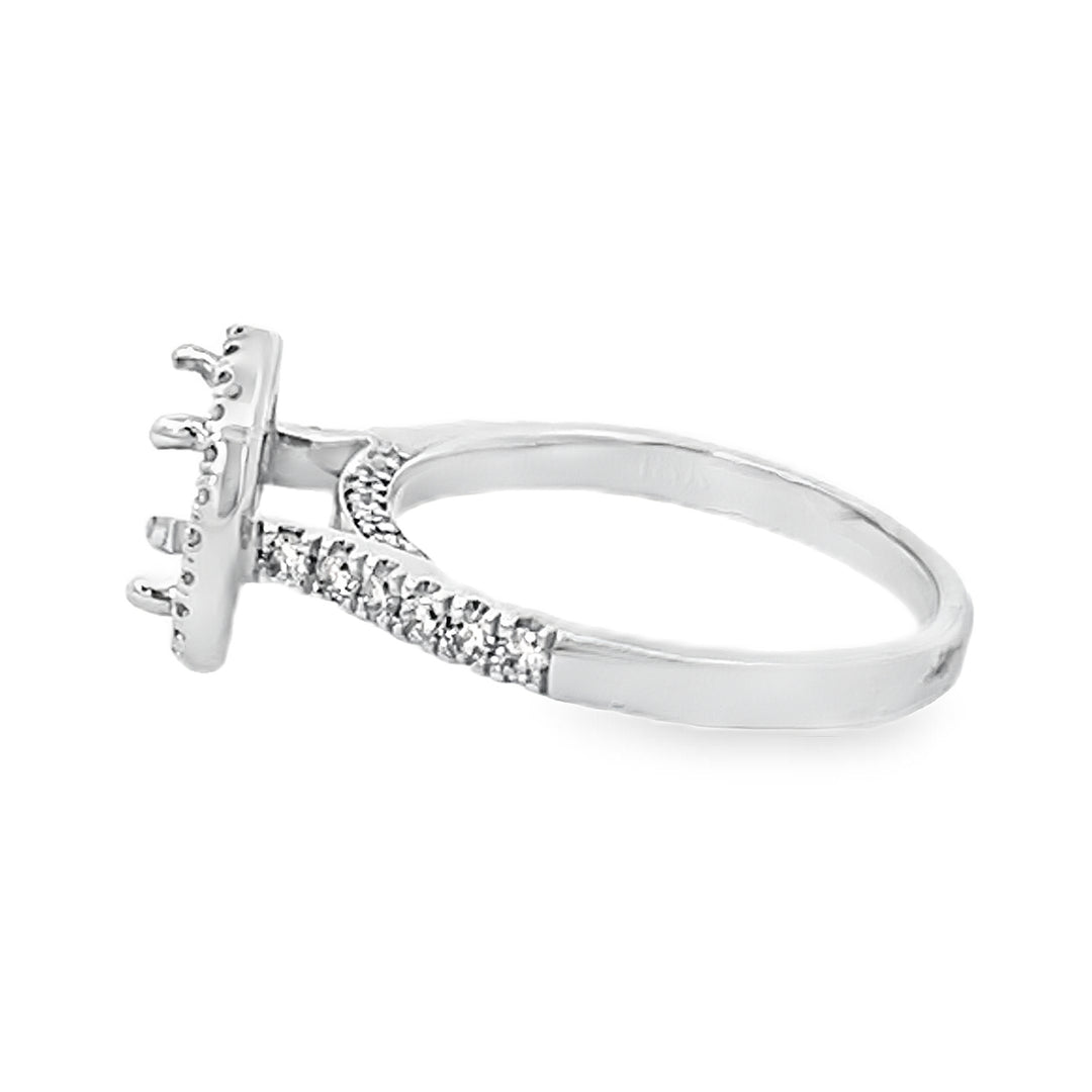 White Gold Diamond Semi Mounting 0.55 Carat