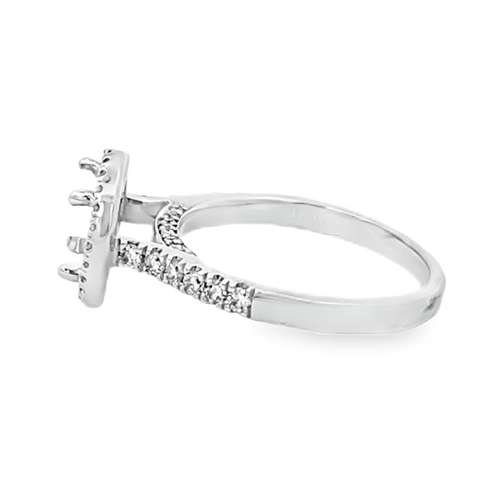 White Gold Diamond Semi Mounting 0.55 Carat