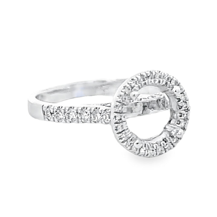 White Gold Diamond Semi Mounting 0.55 Carat