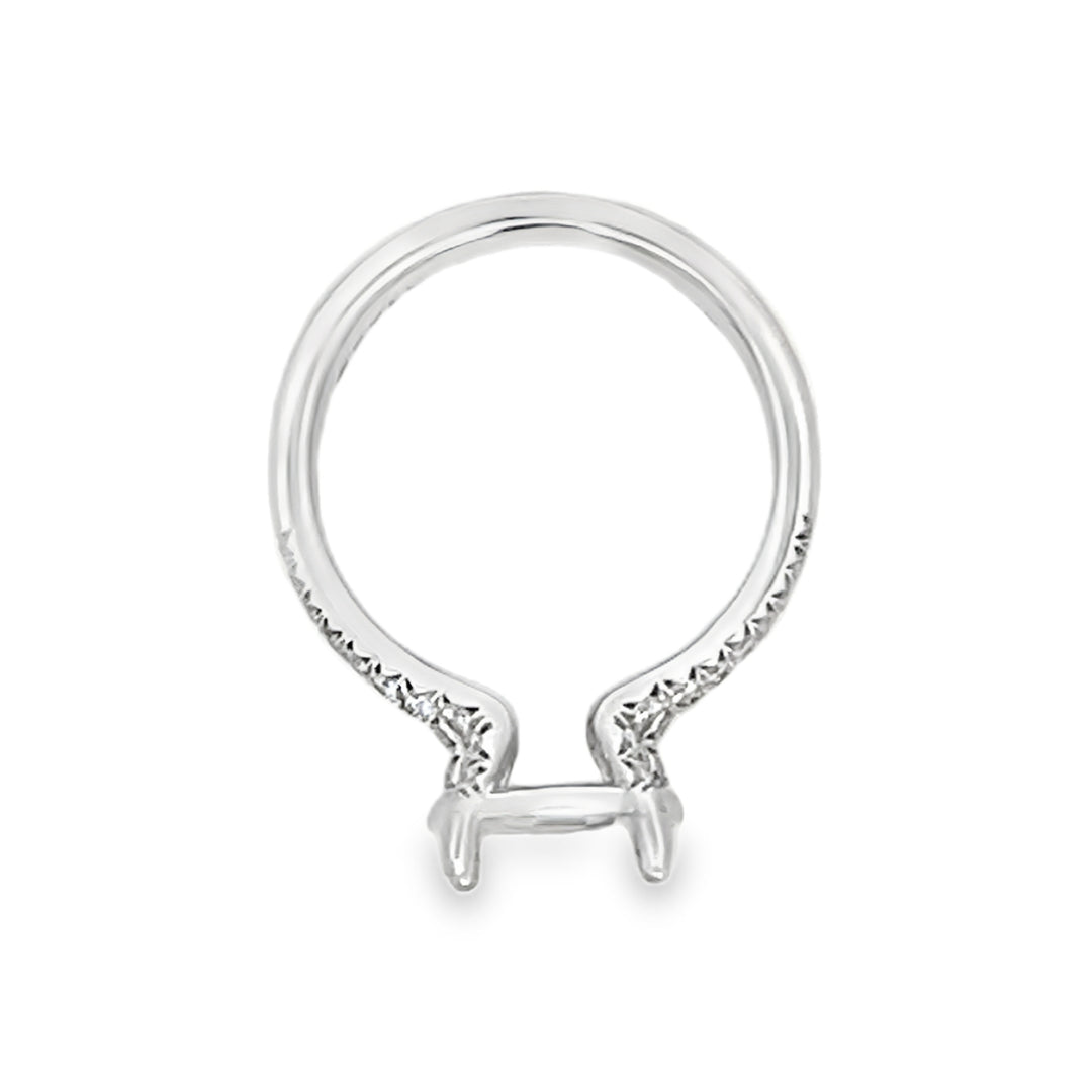 14k White Gold 0.46ct Diamond Semi Mounting Ring