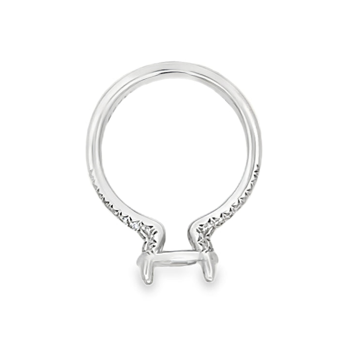 14k White Gold 0.46ct Diamond Semi Mounting Ring