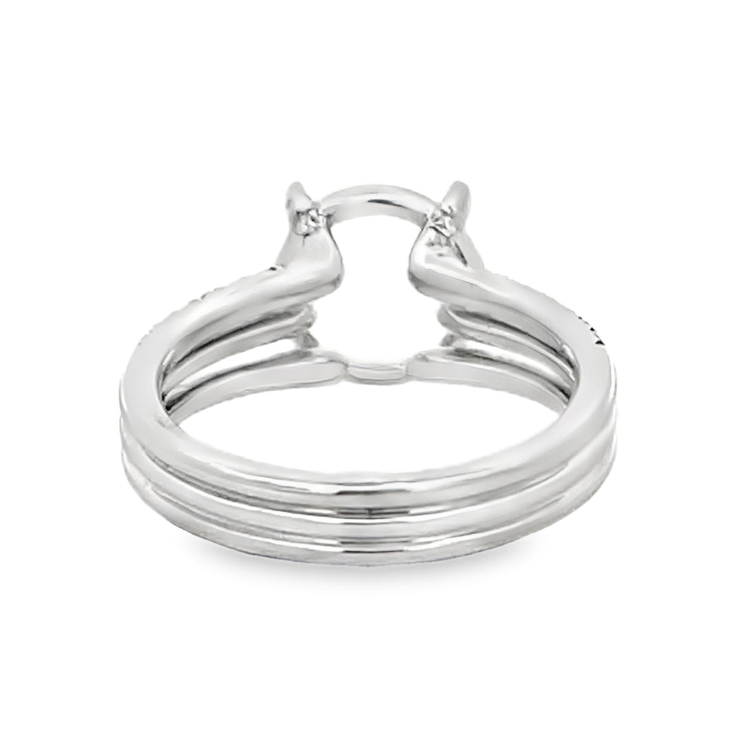 14k White Gold 0.46ct Diamond Semi Mounting Ring