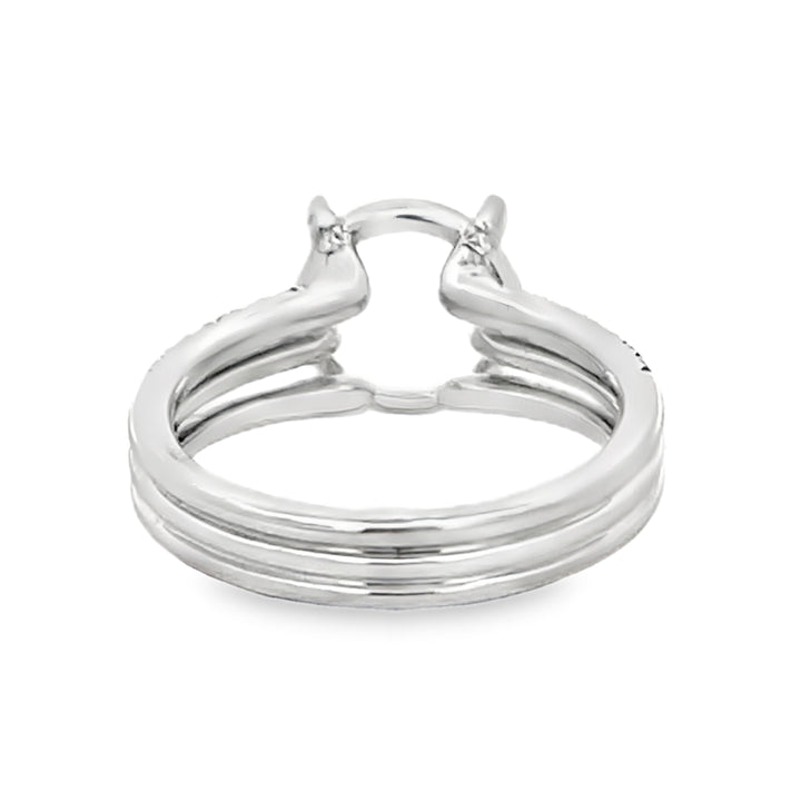14k White Gold 0.46ct Diamond Semi Mounting Ring