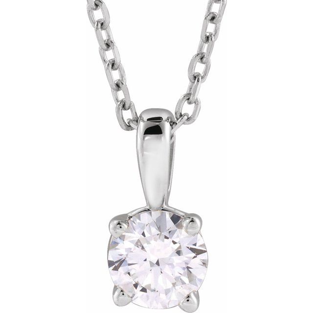 14K Gold Lab-Grown Diamond Necklace - Options Available