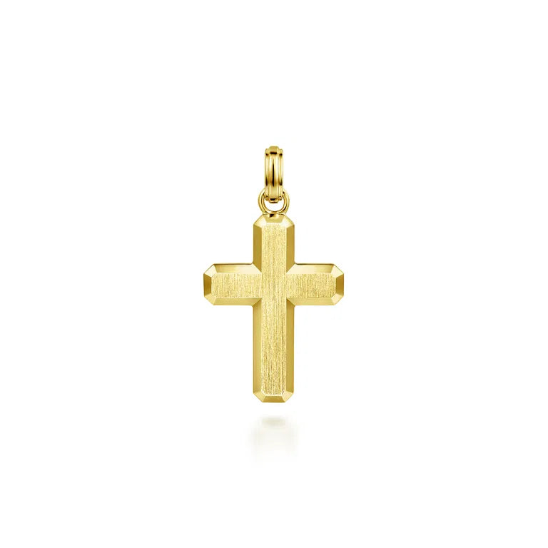 14K Yellow Gold Cross Pendant