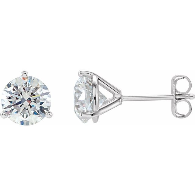 Gold Natural Diamond Stud Earrings - Options Available