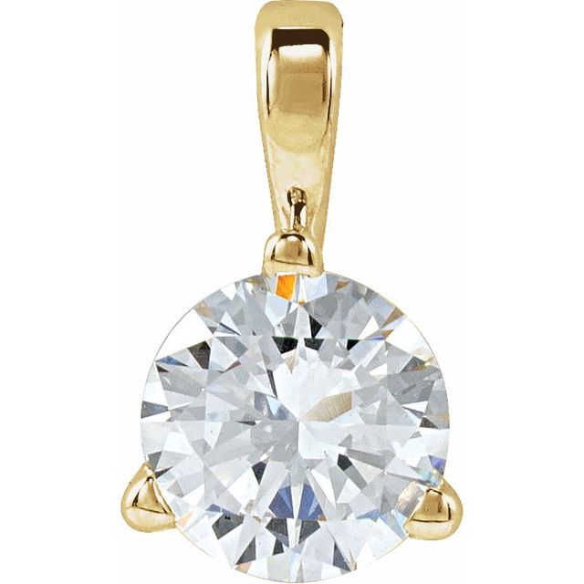 14K Gold & Platinum Basket Pendant - Options Available
