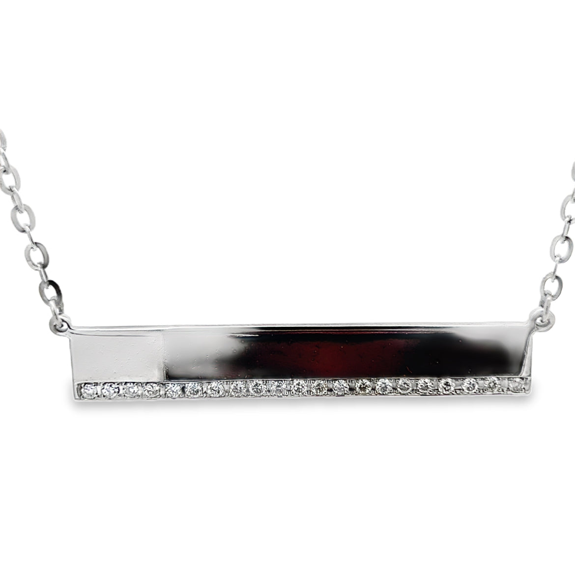 Diamond Bar Necklace