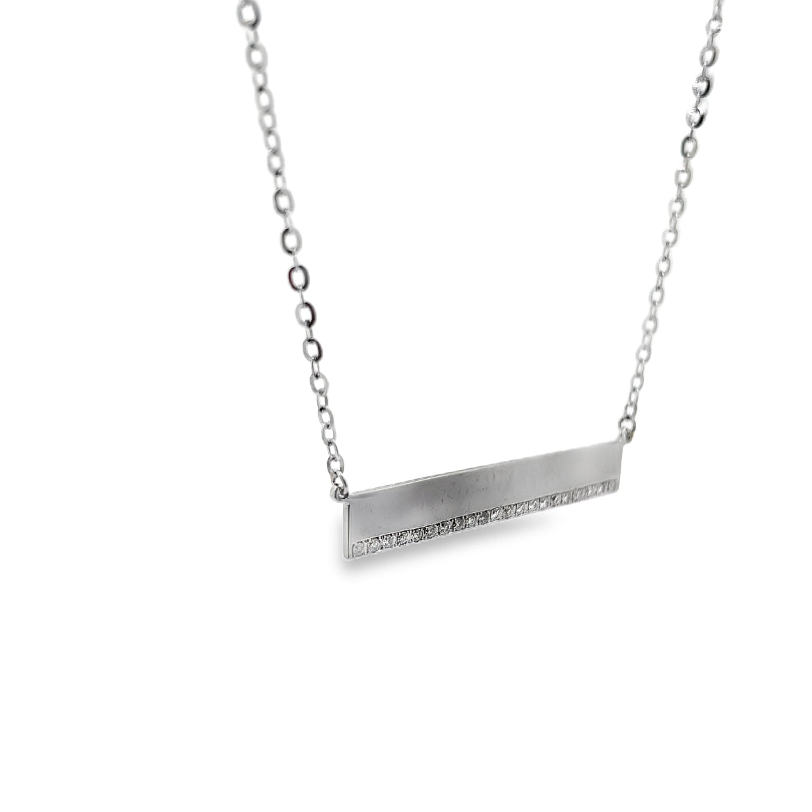 Diamond Bar Necklace