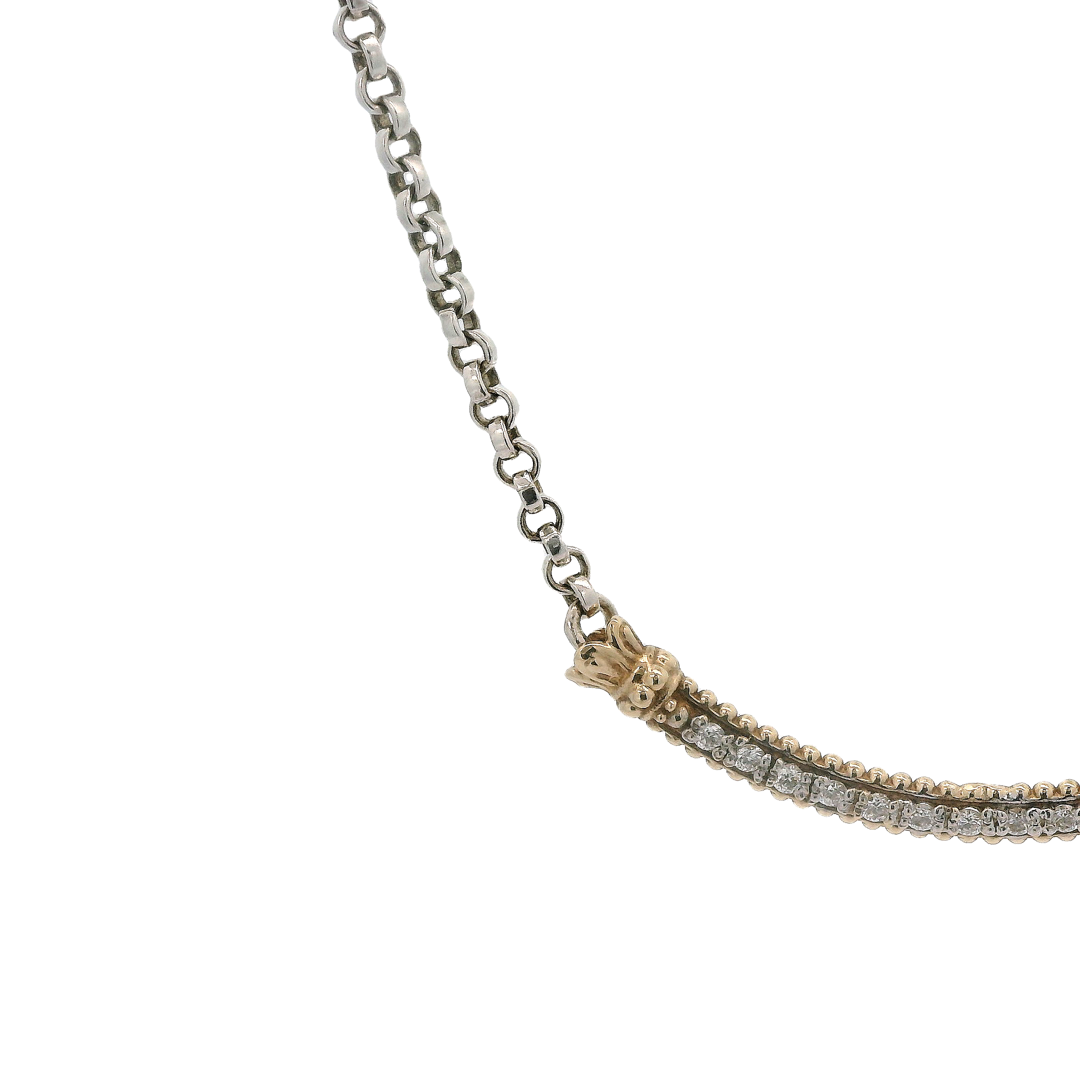 Vahan .13ct Sterling Silver Diamond Necklace