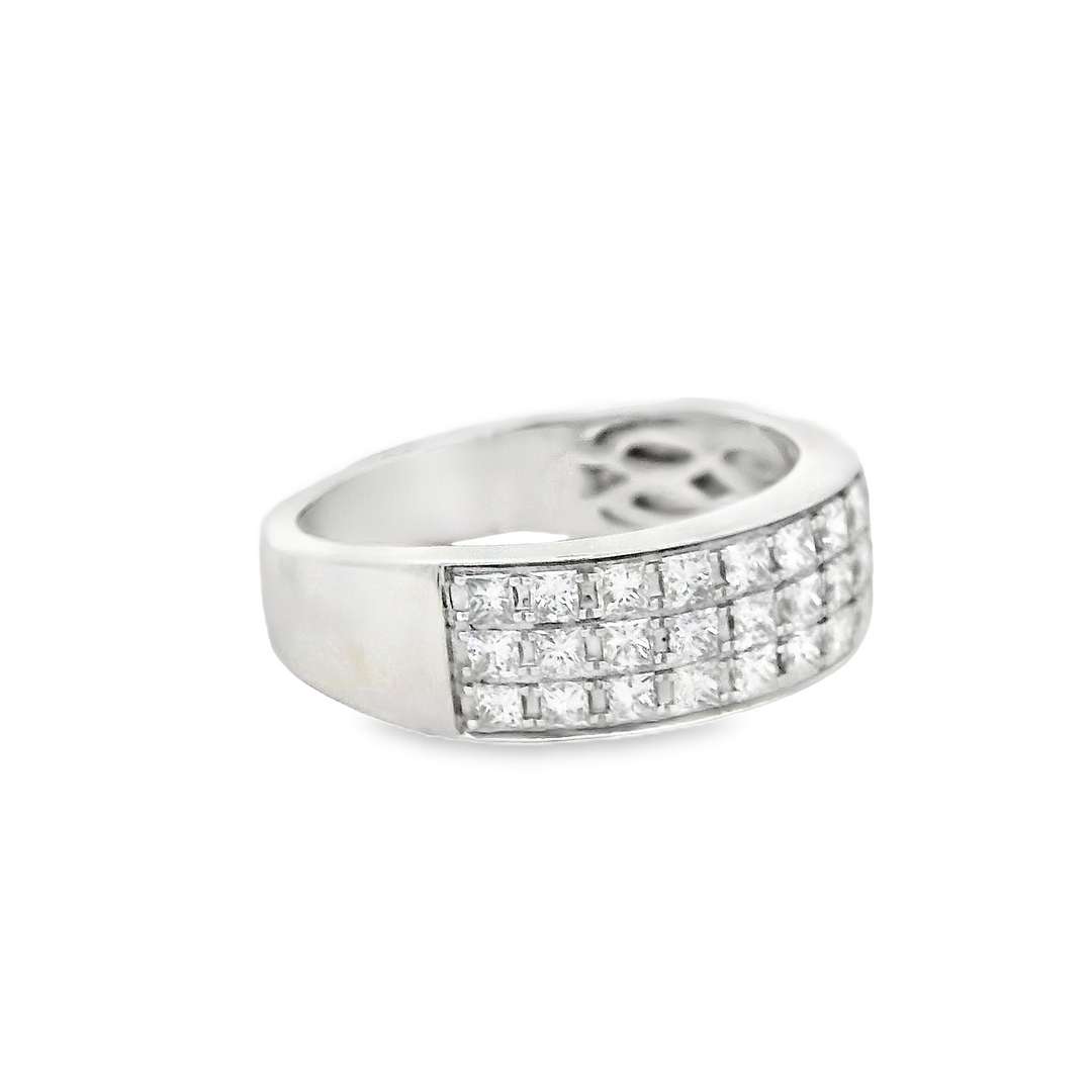 Three Row Diamond Ring