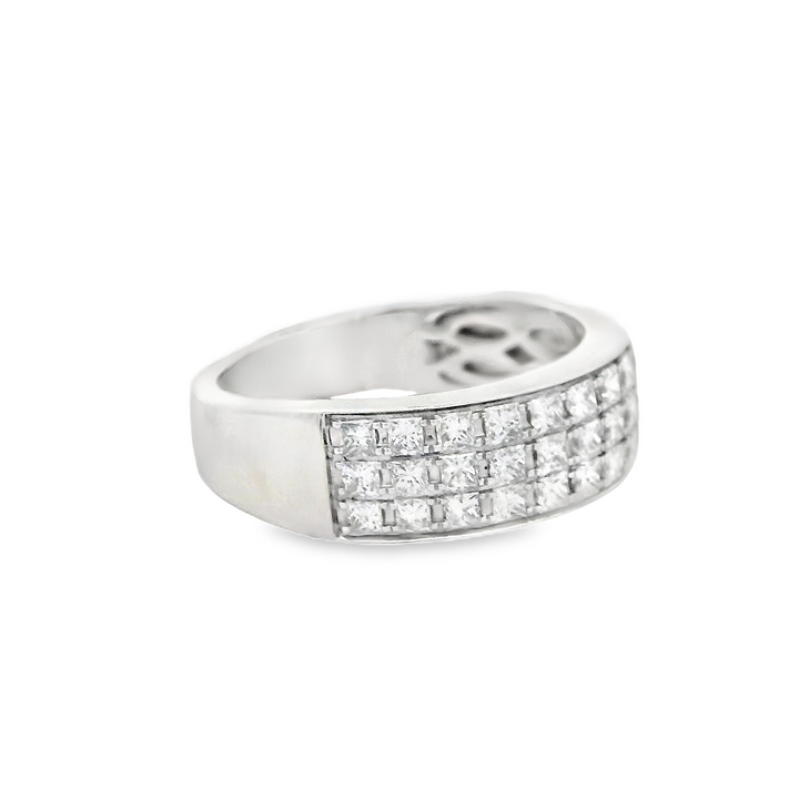 Three Row Diamond Ring