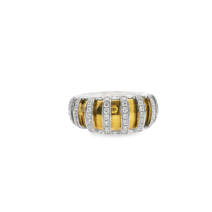 Two-Tone Diamond Fashion Ring