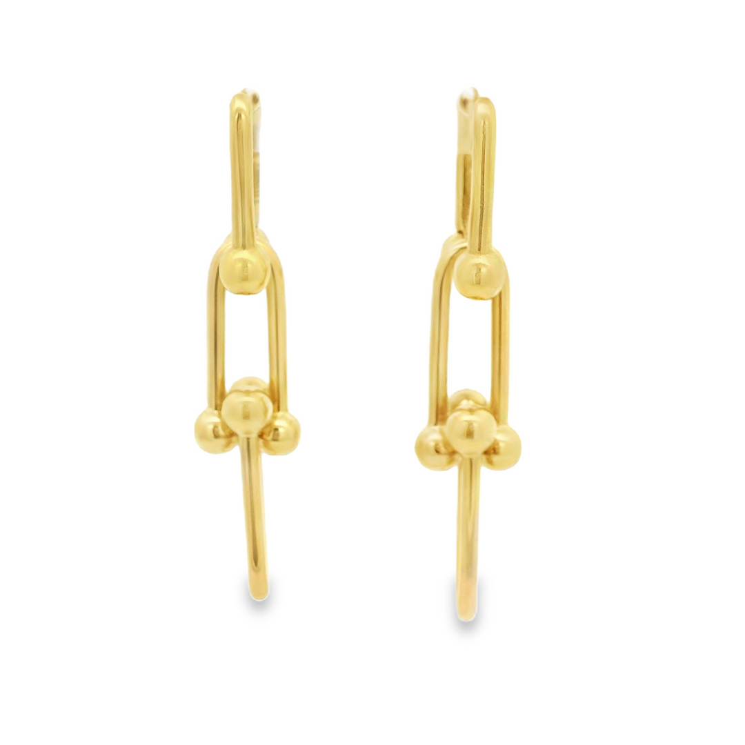Gold Hardware Dangle Earrings