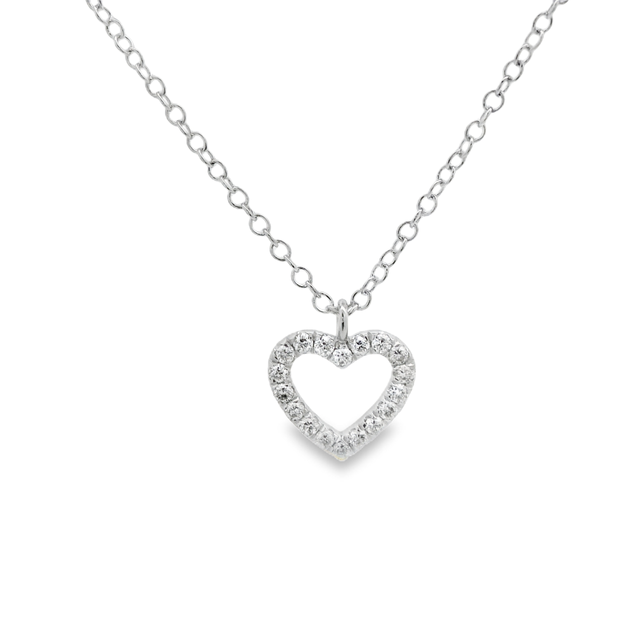 Diamond Open Heart Pendant