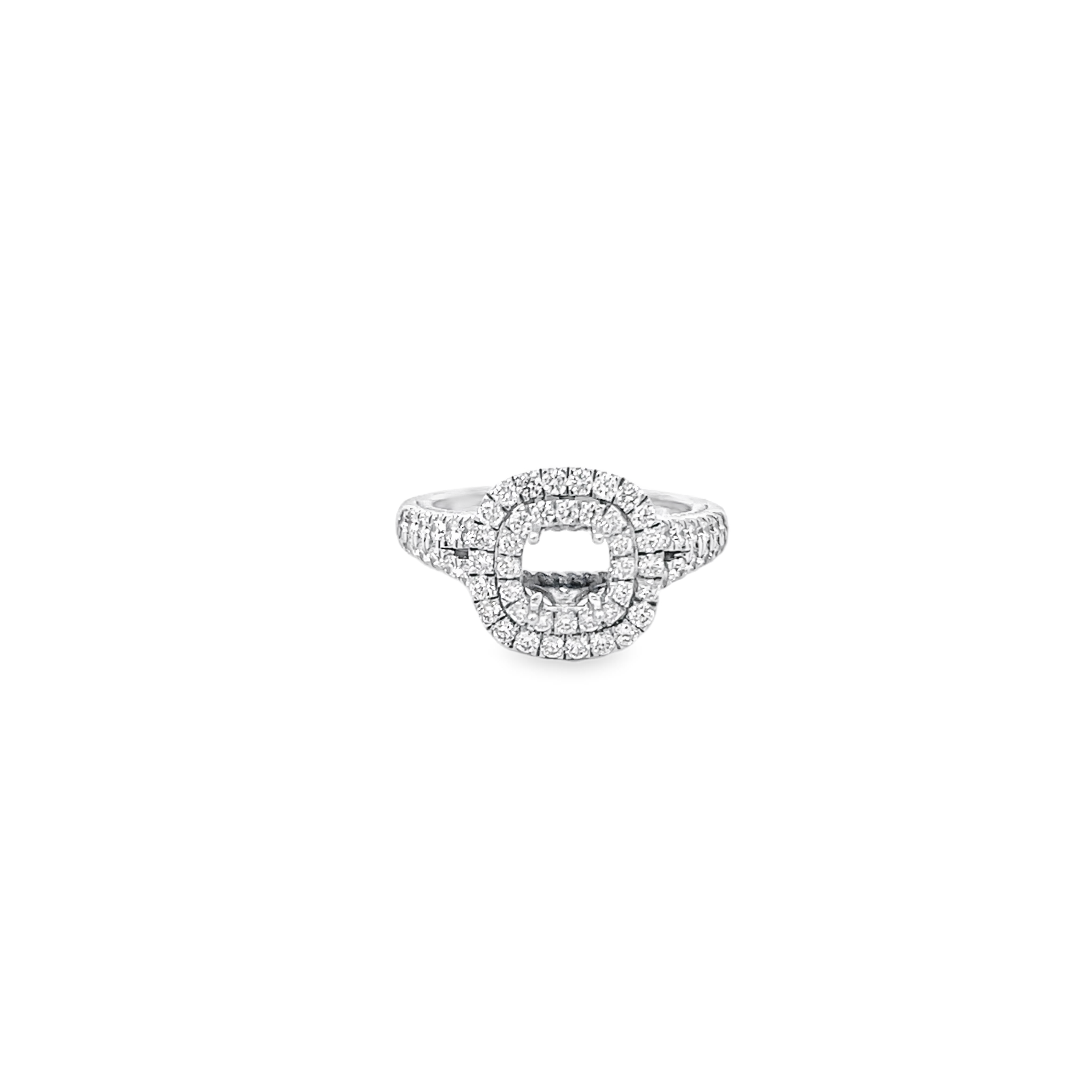 White Gold 1.00 Carat Total Diamond Mounting