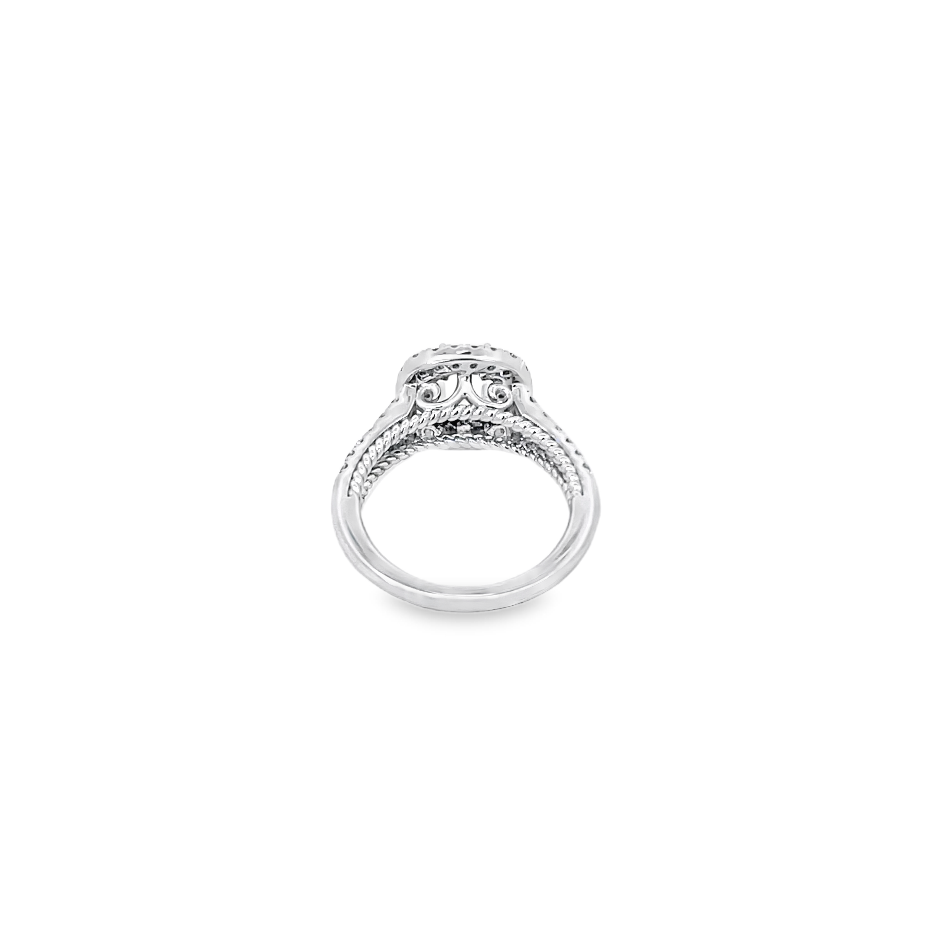 White Gold 1.00 Carat Total Diamond Mounting
