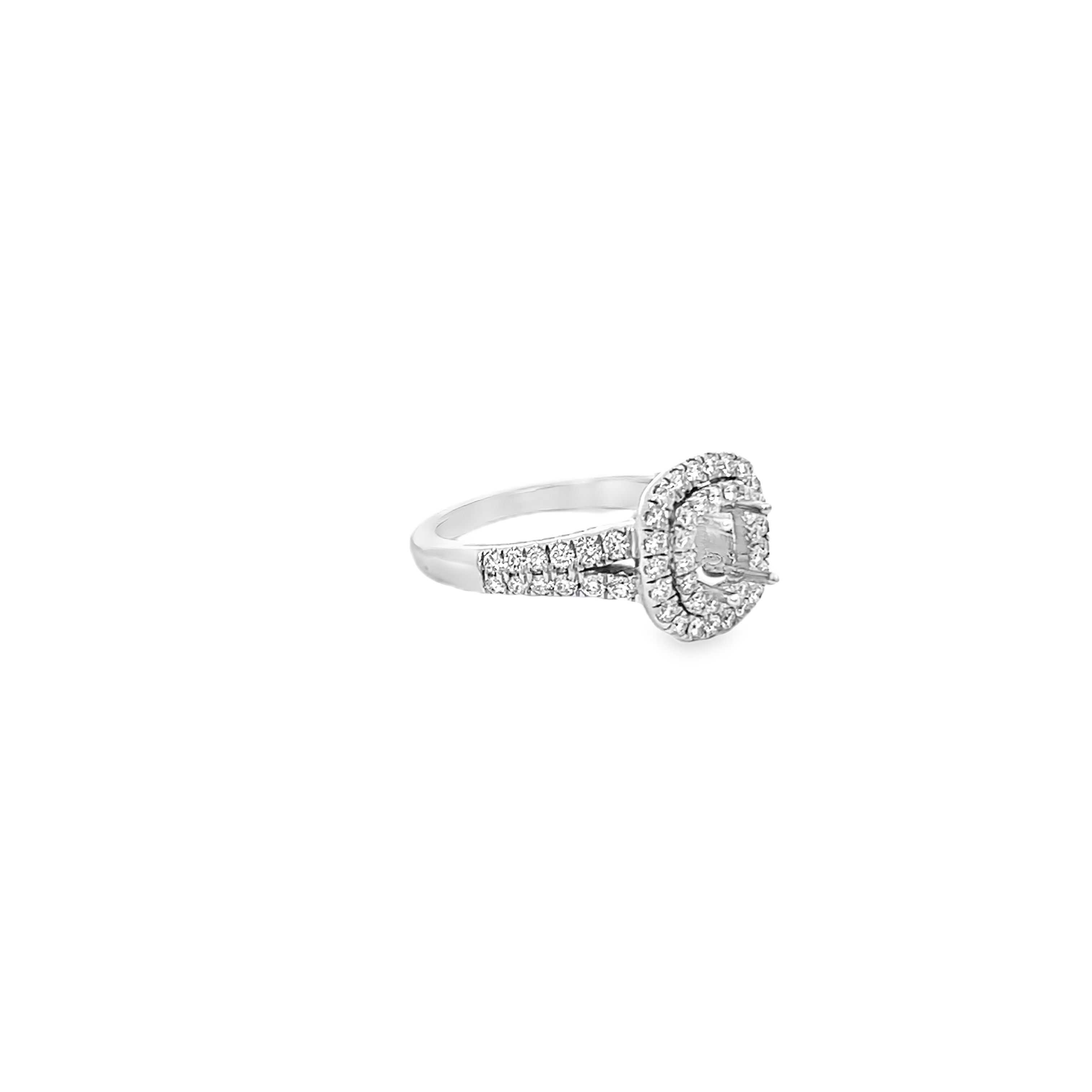 White Gold 1.00 Carat Total Diamond Mounting