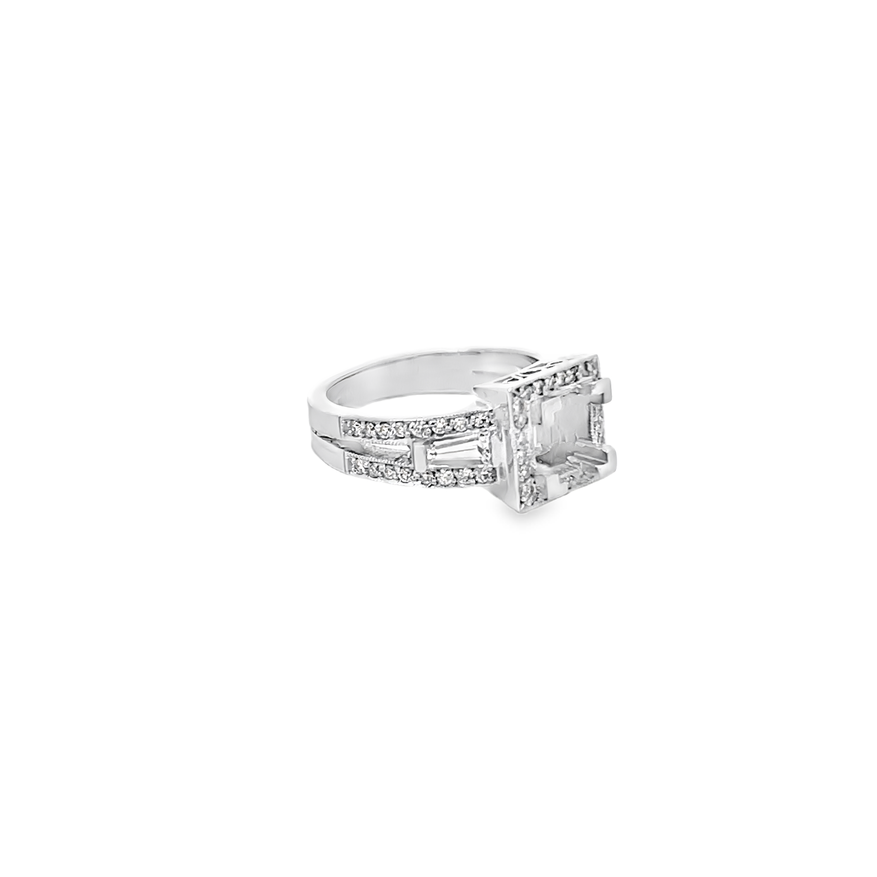 White Gold 0.96 Cart Semi Mounting
