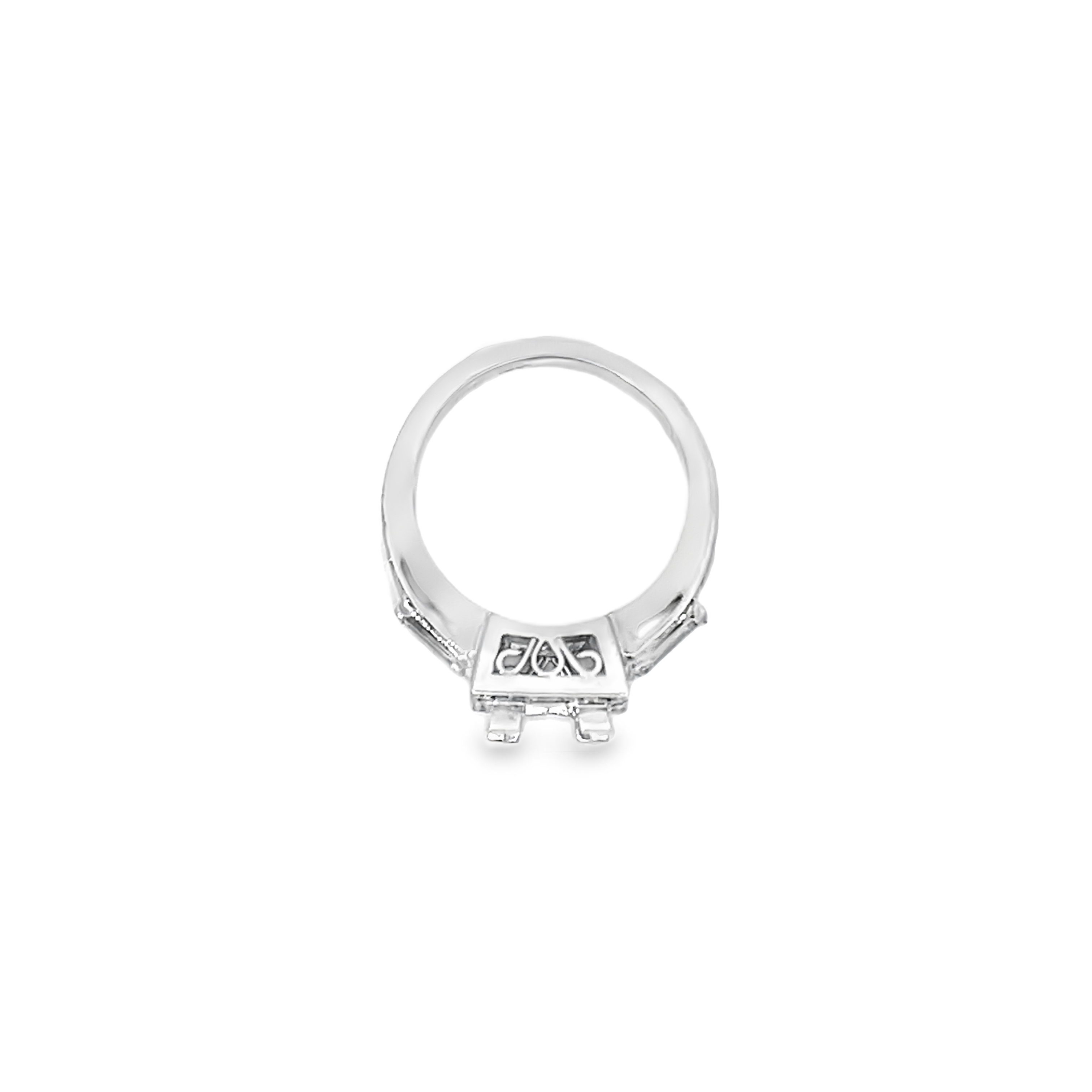White Gold 0.96 Cart Semi Mounting