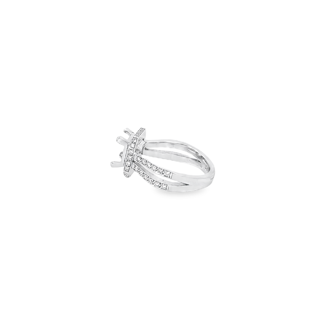White Gold 0.75 Carat Semi Mounting