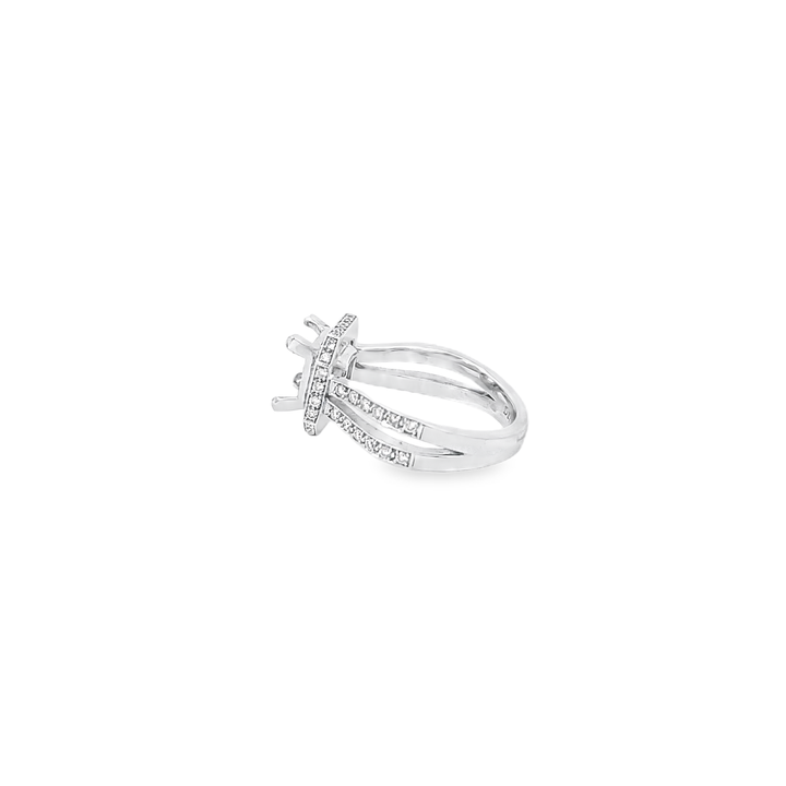 White Gold 0.75 Carat Semi Mounting