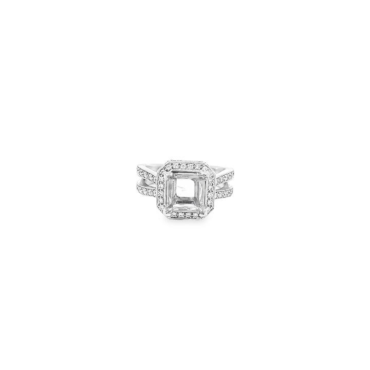 White Gold 0.75 Carat Semi Mounting