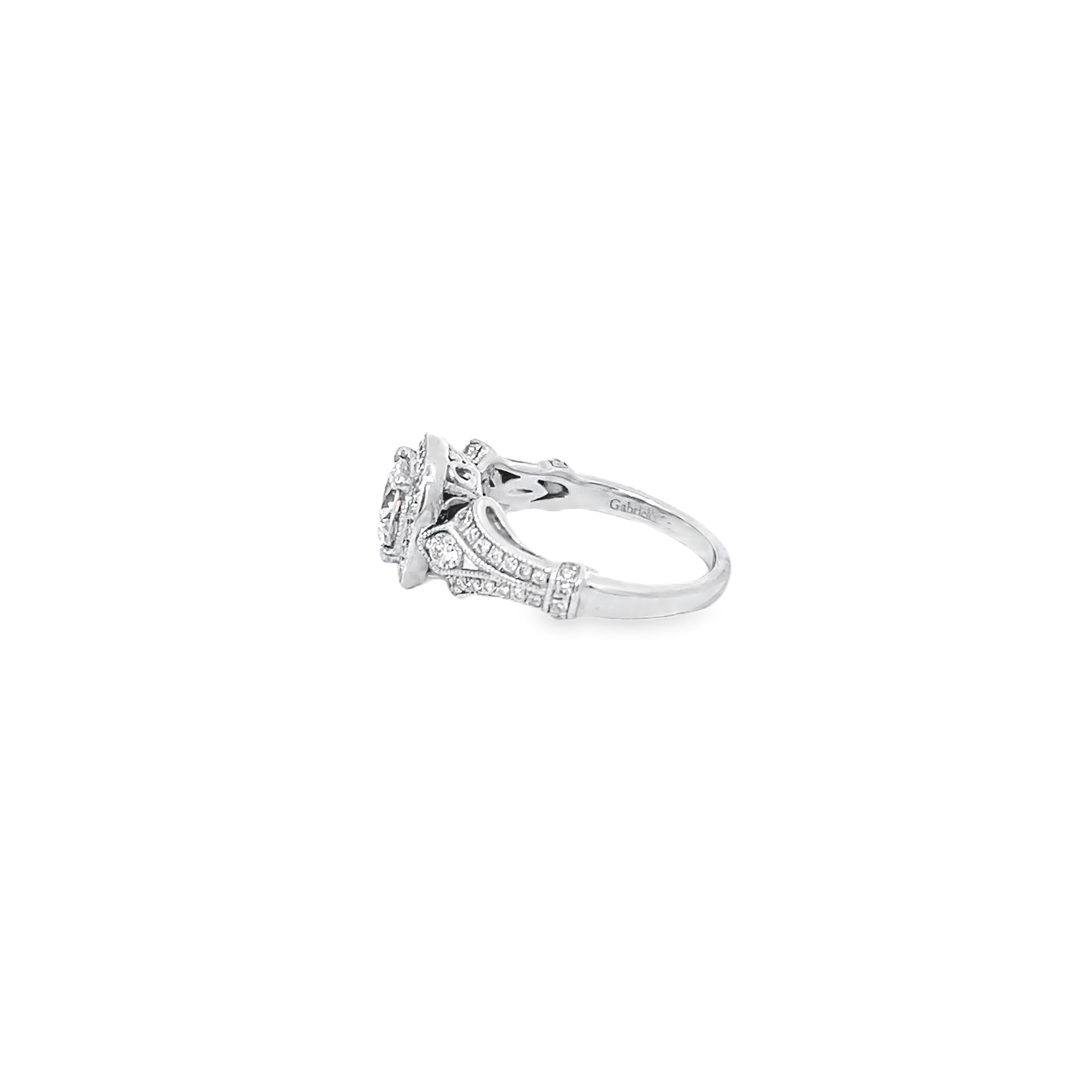 White Gold Halo Style 1.25 Carats