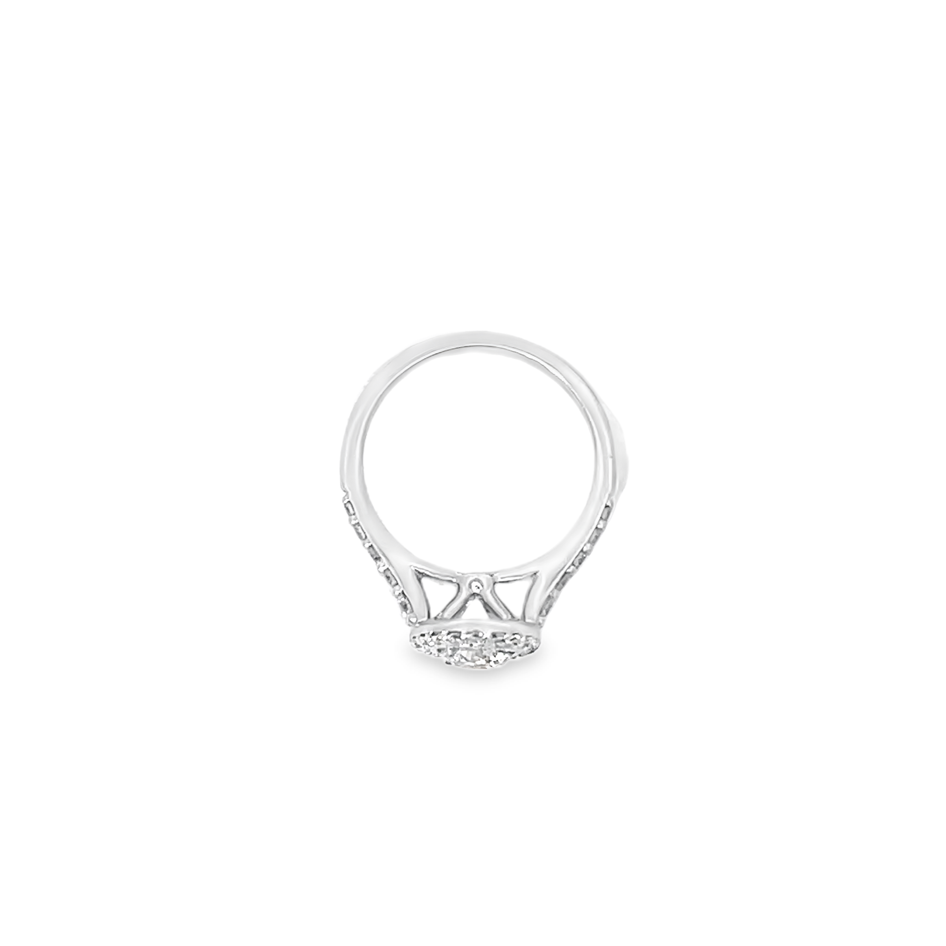 White Gold Halo Style 1.60 Carats Ring