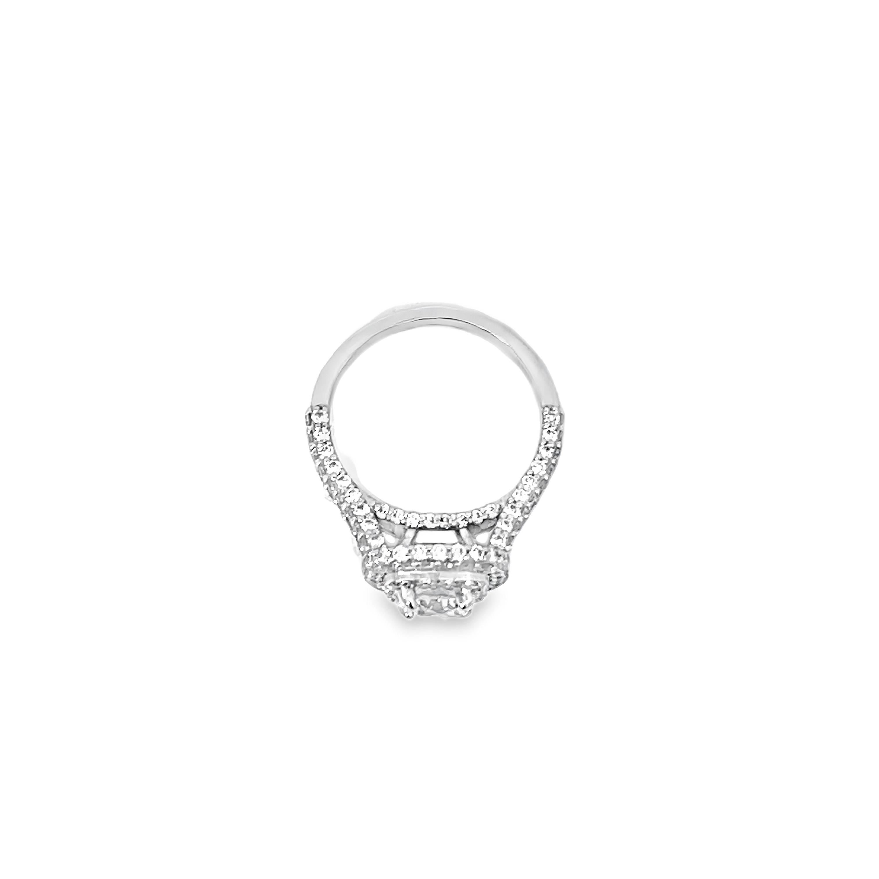 White Gold Double Halo 2.21 Carat Ring