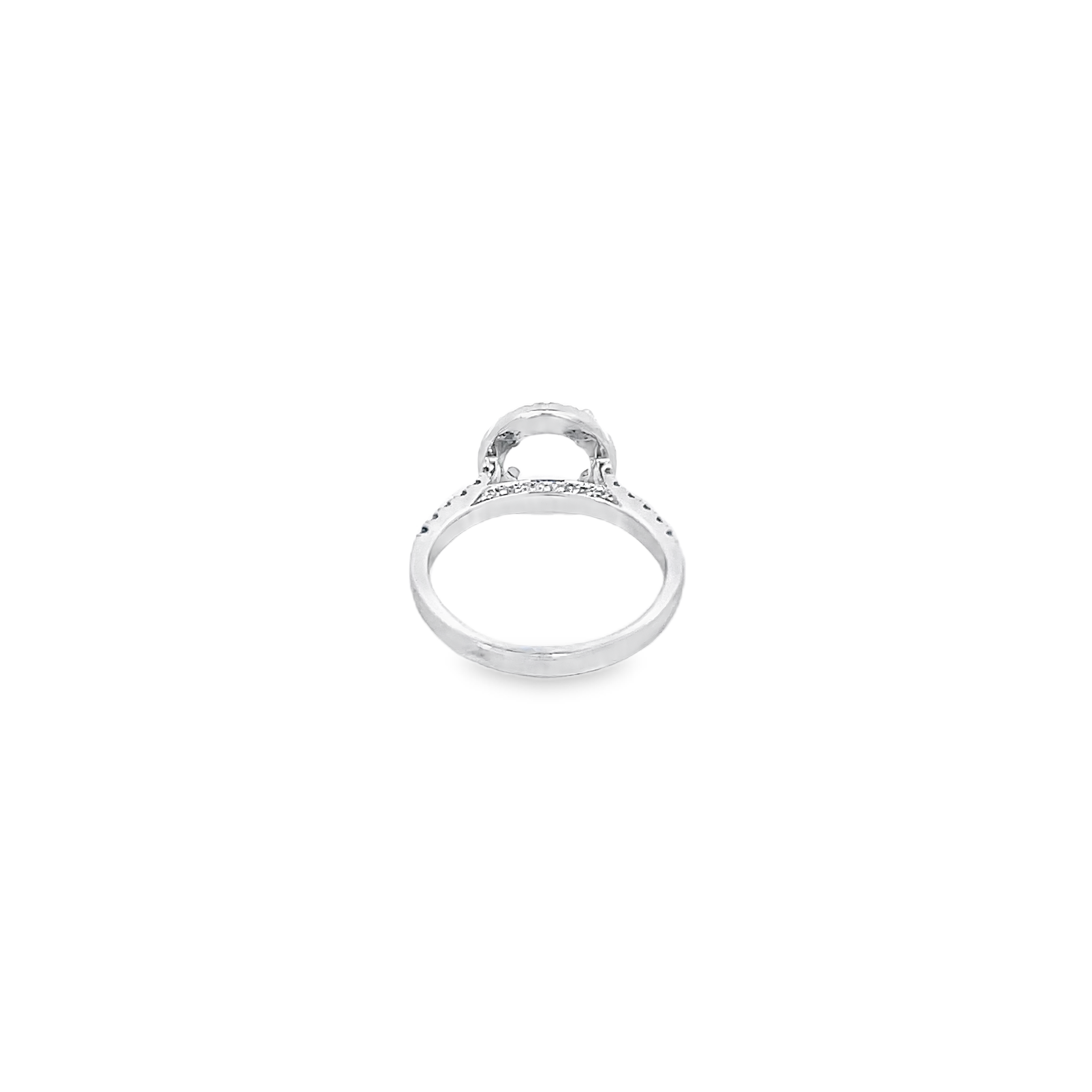 White Gold Diamond Semi Mounting 0.55 Carat